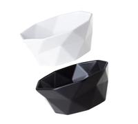 IMIKEYA 2 Cuencos de Cerámica para Arroz y Sopa, Diseño Simple, Capacidad para Holding Soup y Holding Noodle, Ideales Cena y Desayuno