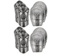 IMIKEYA 2 Juegos de Disfraz de Soldado Romano para niños, Armadura Medieval, hombrera, Protector de Brazo, Accesorios de Cosplay de la Antigua Roma para Fiesta de Cosplay