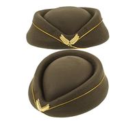 IMIKEYA 2 Piezas Air Hostess Beret para Mujer Gorra de de Acrílico Resistente Accesorio de Disfraz para Halloween Fiestas y Representaciones