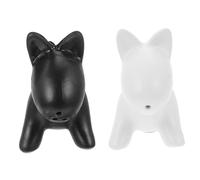 IMIKEYA 2 piezas Botellas de Especias de Cerámica de Saleros y Pimenteros para Cocina Accesorios de Mesa para Organizar Condimentos Diseño para Almacenar Especias y Polvos
