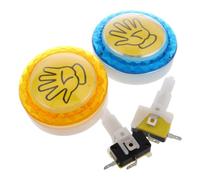 IMIKEYA 2 Piezas Botón Pulsador LED para Máquina de Juegos, Botón Pulsador Iluminado para Consola, Accesorio de Plástico, con Luz, para Juegos Competitivos y Casuales