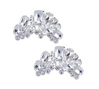 IMIKEYA 2 piezas Clips para Zapatos con Flor de Cristal Brillante Decorativas DIY para Bodas y Fiestas Accesorios de Joya para Mujer Adornos Versátiles para Flats Botas y Sandalias