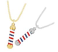 IMIKEYA 2 piezas Collar Colgante Giratorio para Mujer Lámpara de Peluquería Plata Accesorio de Moda para Salón de Belleza
