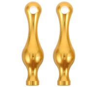 IMIKEYA 2 Piezas Conectores Metálicos para Rieles de Estantería con Soporte Decorativo Forma de Bola de Bolos Barreras de Galería para Muebles con Tornillos Compatibles con Rieles