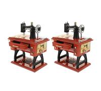 IMIKEYA 2 Piezas de Caja de música para máquina de Coser, minicaja Musical Vintage para Coser, Mecanismo de relojería, Figura clásica Musical, decoración de Escritorio, artesanía para el hogar,