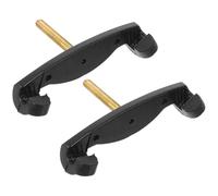IMIKEYA 2 Piezas Descanso de Hombro para Violín Negro Soporte Seguro y Cómodo, Material de Metal y Silicona, Adecuado para Profesionales y Principiantes