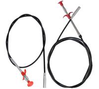 IMIKEYA 2 Piezas Gancho de Dragado Flexible de Acero y Pp, Colector de Pelo de Drenaje, Herramienta de Limpieza para Fregadero y Desagüe, para Cocina y Hogar