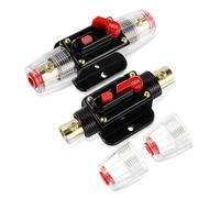 IMIKEYA 2 piezas Soporte de Fusible de Audio de Disyuntor de Reinicio Manual para Protección de Sobrecarga Sistemas de Audio de Automóviles Amplificadores