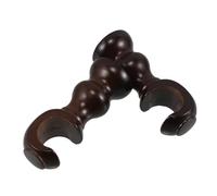 IMIKEYA 2 Piezas Soportes de Madera para Barra de Cortina Resistentes y Fáciles de Montar Soporte para Ventana Sala y Baño Juego de Unidades Acabado Elegante y Superficie Lisa