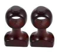 IMIKEYA 2 Piezas Soportes para Barras de Cortina de Madera Sólida Montaje Pared Soportes Resistentes para Cortinas Pesadas Accesorios Decorativos Salón y Dormitorio