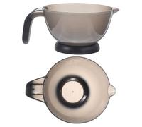 IMIKEYA 2 Tazones para Tinte para Cabello Asa Grandes y Gruesos Color Negro Recipientes Profesionales para Mezclar Coloración Salones de Belleza y Uso Doméstico