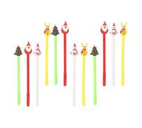 IMIKEYA 20 Piezas Bolígrafos de Gel Navideños Decoracion Colegio, Bolígrafo para Estudiantes Portátil de Plástico Excelente Experiencia de Escritura para Obsequio Fin de Curso