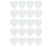 IMIKEYA 20 Piezas Gancho de Pared Decorativo Diseño de Corazón | Blanco, Práctico y Duradero, para Baño y Colgar Bolsas o Toallas, Obsequio para Mudanza