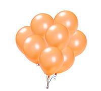 IMIKEYA 20 piezas Globos de Látex de Naranja Perlado para Fiestas Gruesos y Brillantes para Decoraciones de Cumpleaños y Eventos Especiales