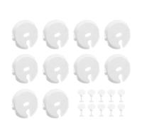 IMIKEYA 20 Piezas Tapa de Salida Eléctrica para Material Abs Protección contra Choques Eléctricos para Dormitorios y Hogares Color Blanco