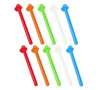 IMIKEYA 20 Soportes para Perchas de Loros de Plástico Multicolor, Plataforma de Confort para Jaulas, Percha Trepadora Funcional para Pájaros Pequeños, Accesorios para Jaulas de Cacatúas