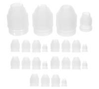 IMIKEYA 24 Piezas de Acopladores para Mangas Pasteleras, Convertidores de Boquillas en Plástico Resistente, Surtido Pequeño a Grande (1.6 Cm a 2.6 Cm), Accesorios para Decoración