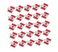 IMIKEYA 25piezas Colgante de Bandera Canadiense para Collares Dijes de Arce para Pulseras Adornos Bandera Canadiense para Llaveros y Recuerdos de Viaje