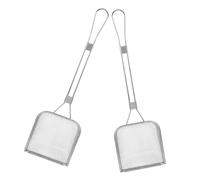 IMIKEYA 2piezas Cucharas Filtrantes de Acero Inoxidable Pala de Filtro para Residuos de Aceite Colador para Cocinar Pasta y Alimentos Herramienta de Cocina Cuadrada para Freír