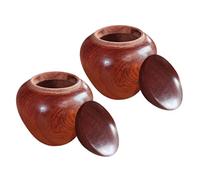 IMIKEYA 2piezas Mini Tarro Hermético de Madera para Cremación Urnas Pequeñas para Cenizas Humanas Mascotas Contenedor de Recuerdo para Urnas de Cenizas