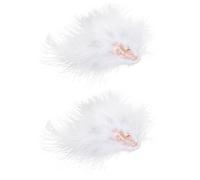 IMIKEYA 2piezas Pinzas Pelo Plumas Horquillas De Plumas Lindas Para Niñas Accesorios Creativos Cabello Horquillas Moradas Escenario Fiesta