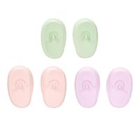 IMIKEYA 3 Pares de Oídos de Silicona para Teñir el Cabello, Resistentes al Agua y Reutilizables, Protegen las Orejas del Tinte y Se Pueden Usar Ducha