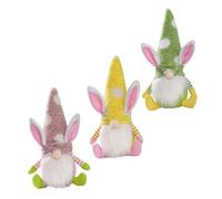 IMIKEYA 3 Piezas Adorno Luminiscente Pascua de Muñecos para Decoración de Hogar y Fiesta Muñecos Faceless para Celebraciones de Pascua