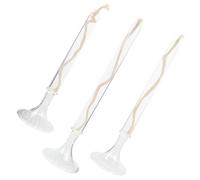 IMIKEYA 3 Piezas Lámpara de Aceite de Vidrio de Borosilicato Alta, Diseño Delicado y Creativo, Fácil de Usar para Dormitorio y Decoración Romántica de Interiores