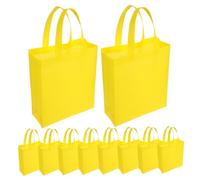 IMIKEYA 30piezas Bolsas De Compras Reutilizables De No Tejida Asas para y Fiestas De Color Sólido