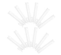 IMIKEYA 35 Ganchos Ajustables para Cortinas Plisadas Clips de Plástico de 95 CM para Cinta de Cortina Ganchos de Bloqueo Resistentes para Ventanas y Ducha Pack de 35 Unidades