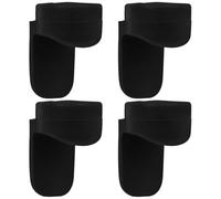 IMIKEYA 4 Almohadillas de Silicona Pulgar del Clarinete, Soporte Ergonómico para Aliviar Dolor y Proteger Dedos, Accesorio Negro para Instrumentos de Viento