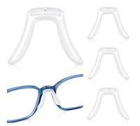IMIKEYA 4 Almohadillas Nasales Resistentes y Cómodas de Silicona Ajustables Diseño Repuesto Adecuado para Gafas para Puente Nasal para Gafas de Lectura y Uso Diario