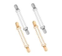 Imikeya 4 Broches Para SuéTer Con Cadena Vintage Clips De Cierre Para CáRdigans Vestidos Y Chales Pinzas MetáLicas Para Mujer Ajuste Seguro Y DiseñO Compacto