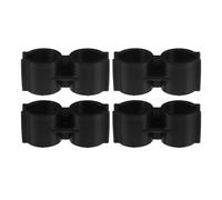 IMIKEYA 4 Clips Conectores de Doble Tubo para Escoba y Recogedor Abrazaderas de Plástico Resistentes para Tuberías de 20 MM Soporte Versátil para Limpieza y Organización Doméstica