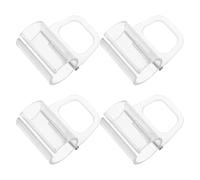 IMIKEYA 4 Clips de elevación para persianas - Tiradores de plástico Transparente inalámbricos, Piezas de Repuesto para persianas enrollables de Nido de Abeja, celulares y minipersianas de 20 mm