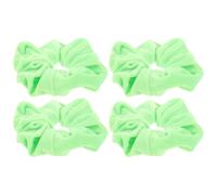 IMIKEYA 4 Coleteros Elásticos Fluorescentes Pelo para Mujer y Niña, Color Verde Neón, Goma Elástica Suave y Ligera, Accesorios Cabello Ideales para Uso Diario y Fiestas