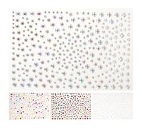 IMIKEYA 4 Pegatinas Adhesivas de Gemas Faciales con Gemas de Imitación Ab y Perlas, Resistentes al Agua, Decoración Facial para Maquillaje y Fiestas, Maquillaje Creativo y Tatuajes