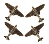 IMIKEYA 4 Piezas Broche de Avión de Broche de Solapa para Hombre Accesorio de Ropa de Avión Lindo para Camisas Trajes y Mochilas