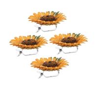 IMIKEYA 4 Piezas Clips Sujetadores Cortinas Girasol sin Taladro Accesorios Decorativos para Hogar Oficina Abrazaderas Resistentes y para Cortinas