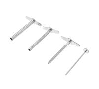 IMIKEYA 4 Piezas Equipo Experimental Enchufe De Goma Perforador De Un Solo Agujero Herramienta De Perforación De Laboratorio Manual Tapones Perforadora Pegador Tapón Planchar Plata