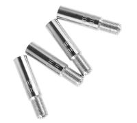 IMIKEYA 4 piezas Extensión de Válvula de Neumático Adaptador de Metal para Inflado de Ruedas Prolongadores de Vástago de Válvula para Camión y Furgoneta Facilita el Inflado de Neumáticos