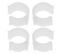 IMIKEYA 4 Piezas Hebilla de Plástico Color Claro Diseño Antideslizante y Protección para Barra de Cortina, Soporte Flexible en Forma Proyecto DIY