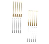 IMIKEYA 40 Piezas de Broches de Seguridad de Aleación Metálica Alfileres para Ropa y Suéteres 50 MM Color Dorado y Plateado 20 Juegos por Paquete Accesorios para Manualidades y Uso