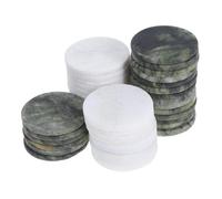 IMIKEYA 40 Piezas Piedras Naturales Planas para Agua Piedras Redondas para Lanzar Río Playa y Piscina para Adultos