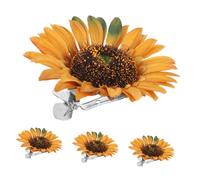 IMIKEYA 4piezas Clip De Cortina Girasol Abrazadera Ventana Flores Accesorio Decoración