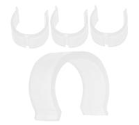 IMIKEYA 4piezas Soporte De Cortina Antideslizante Fijación Segura De Compatible Barras De Cortina De Fácil Instalación y Protección Barra