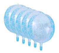 IMIKEYA 5 Globos de Aluminio Diseño de Copo de Nieve para Decoración de Fiesta, Material de Película de Aluminio, Tamaño 22 Pulgadas, Adecuado para Fiestas y Fondos Fotográficos
