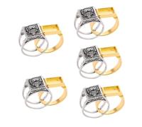 IMIKEYA 5 Piezas Anillo Retro de con Compartimento Joyería Punk y Vintage Anillo Creativo con Almacenamiento Invisible para y Chic y Práctico