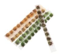 IMIKEYA 5 Piezas Miniature Shrubs Static Grass Tufts In Mixed and Tones For DIY Model Scenery Train Landscape Crafts and Mini Gardens