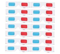 IMIKEYA 50 piezas Pack de Gafas Anaglifo de Papel para Películas con Lentes y Azul Ligeras y Portátiles para Cine Viajes y Tridimensionales